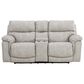 HomeStretch Cosmo Triple Power Loveseat with Console in Omnipotent Taupe, , large