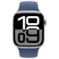 Apple Watch Series 10 GPS + Cellular 42mm Silver Aluminum Case with Denim Sport Band - M/L, , large