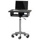 Rta Products Llc Folding Table Laptop Cart in Graphite and Chrome, , large