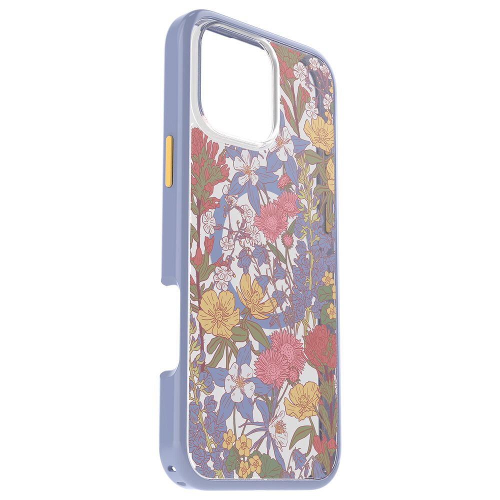 OtterBox Symmetry Series Clear Magsafe Case for Apple iPhone 16 Pro Max in Floral Purple, , large