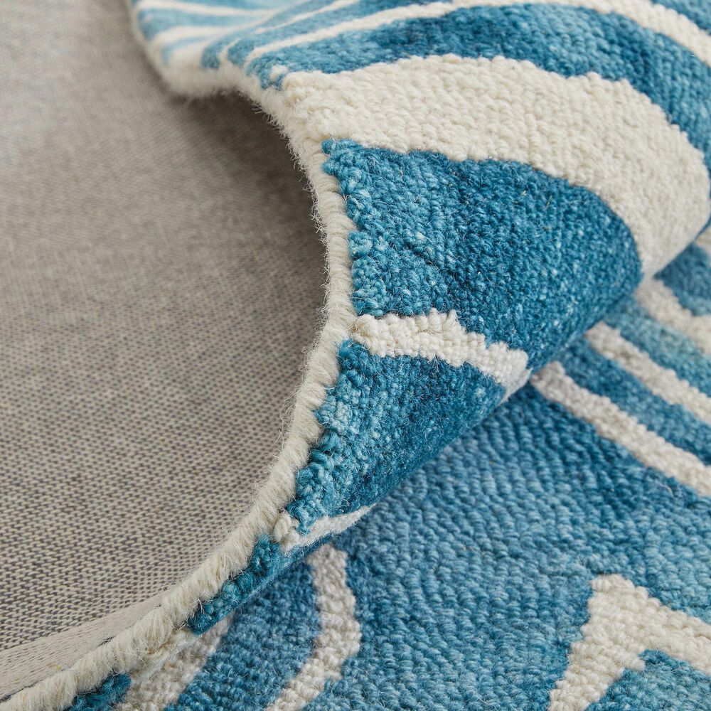 Feizy Lorrain 3&#39;6&quot; x 5&#39;6&quot; Blue and Ivory Area Rug, , large