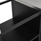 HOMLUX 72.4" Outdoor Kitchen Island with Large Fold-out Prep Table and Adjustable Shelves for Big Green Egg in Black, , large