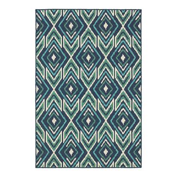 Oriental Weavers Meridian 2209B 1"10" x 2"10" Navy Scatter Rug, , large