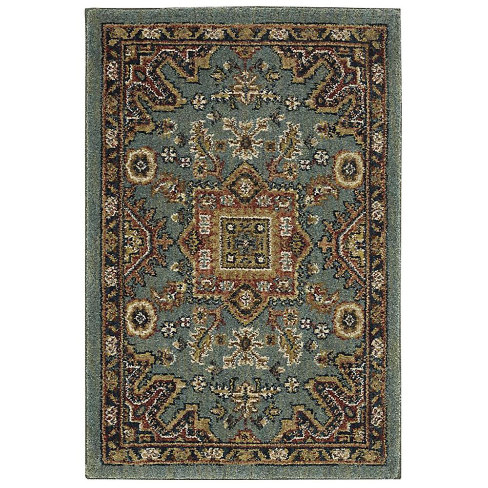 Karastan Spice Market 90665-50123 2" x 3" Deir Aquamarine Area Rug, , large