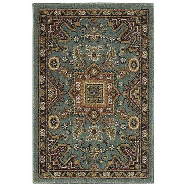 Karastan Spice Market 90665-50123 2" x 3" Deir Aquamarine Area Rug, , large