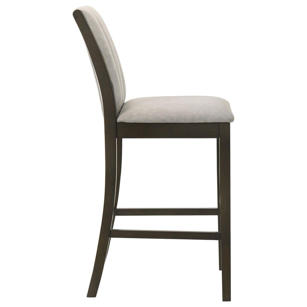 Armen Living Nolan 30" Bar Stool in Dark Roast, , large