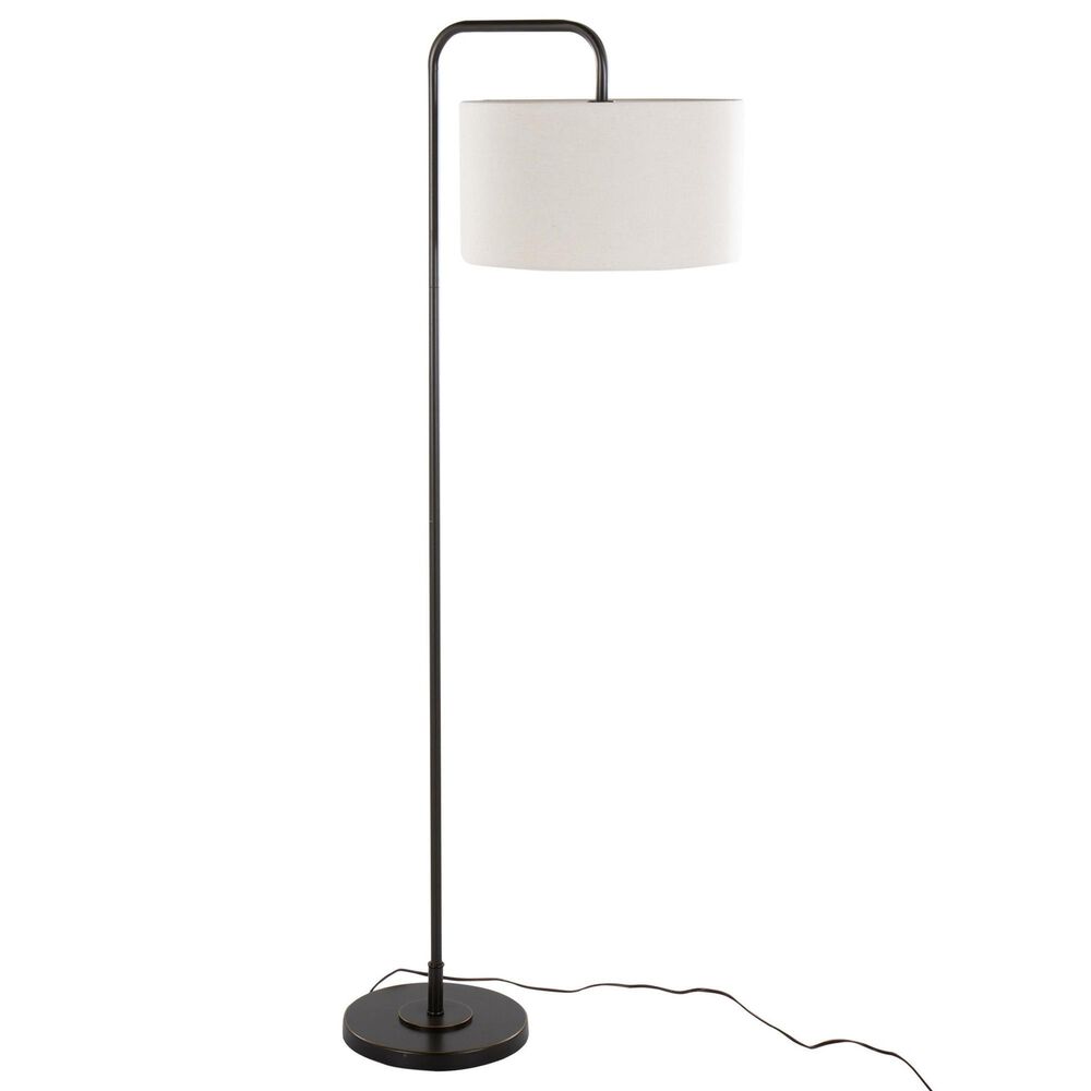 LumiSource Puck 63" Metal Floor Lamp in Oil Rubbed Bronze, , large