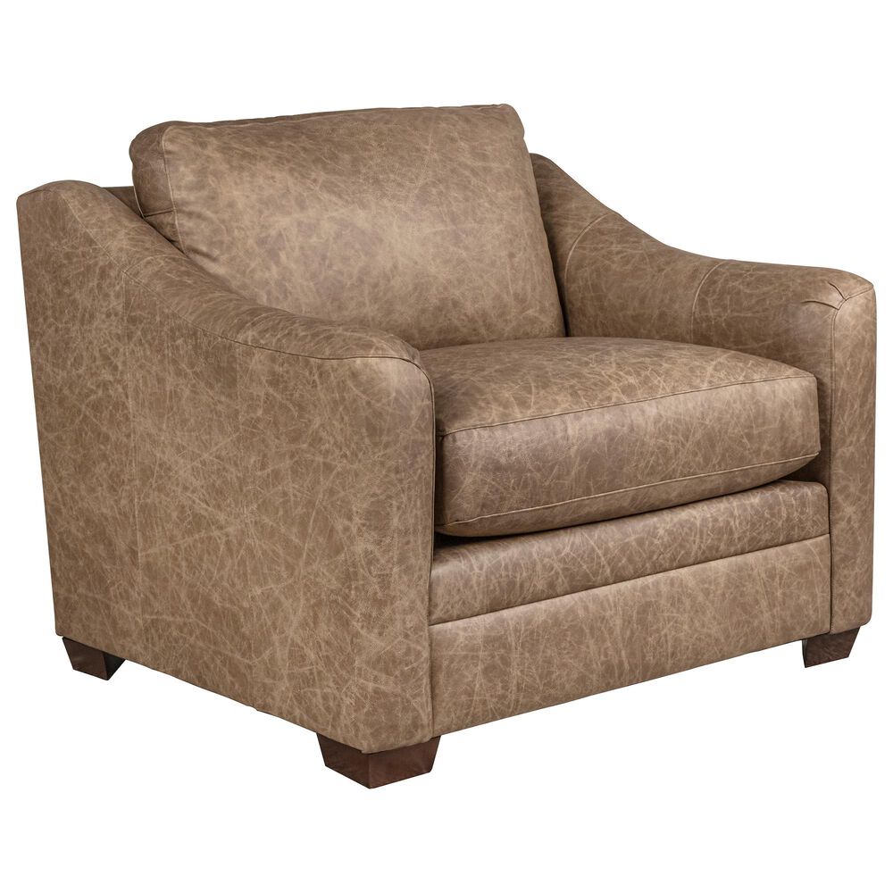 Hickorycraft Leather Accent Chair in Winslow, , large