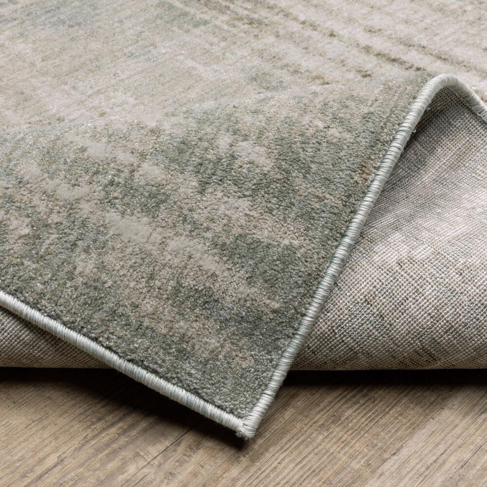 Oriental Weavers Mallory MAL07 Beige and Blue 3&#39;3&quot; x 5&#39; Area Rug, , large