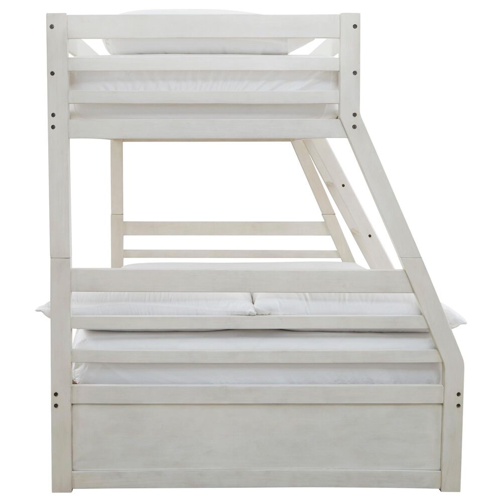 Ashley Robbinsdale Twin over Full Bunk Bed in Antique White, , large
