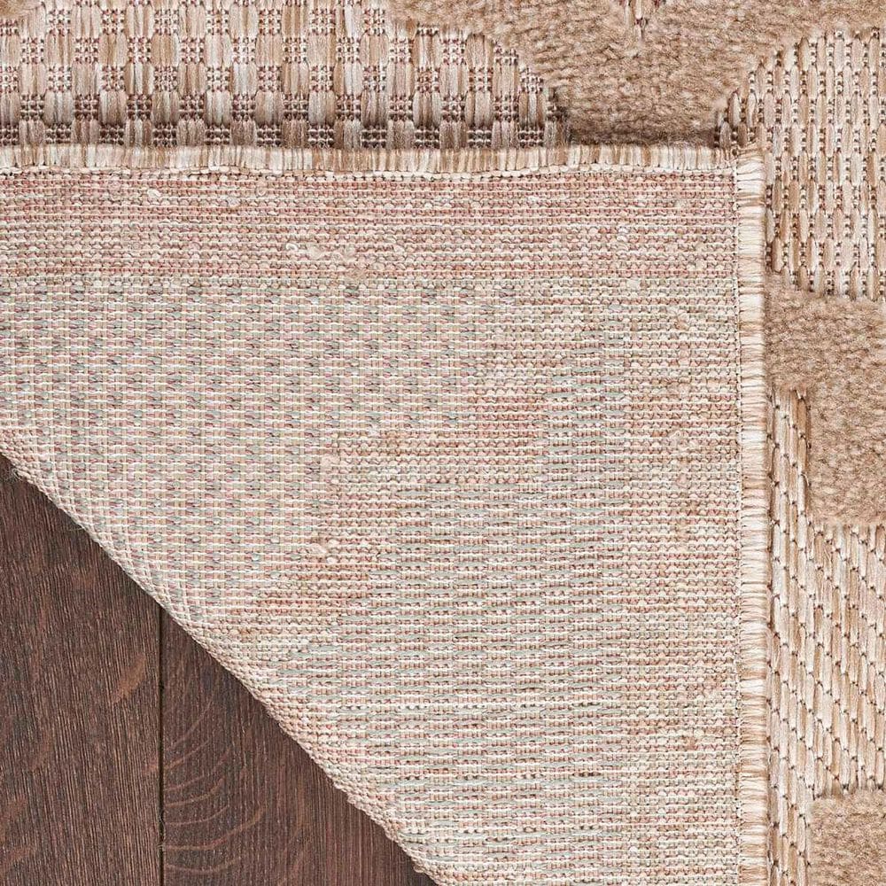 Nourison Easy Care 6&#39; x 9&#39; Natural Beige Indoor/Outdoor Area Rug, , large