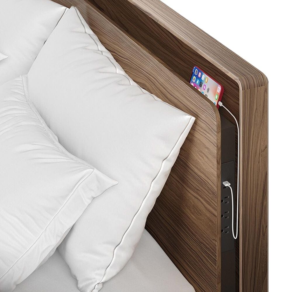 BDI LINQ 4-Piece King Bedroom Set in Natural Walnut, , large