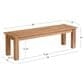 Linon Home Decor Carenen Outdoor Bench in Natural, , large