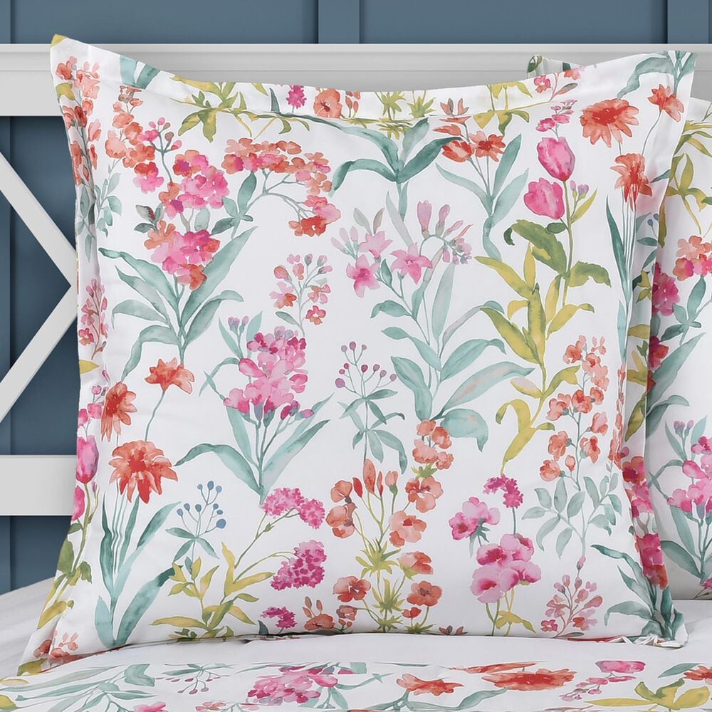 J. Queen New York Tallulah 26&quot; Square Euro Pillow Sham in Pink, , large