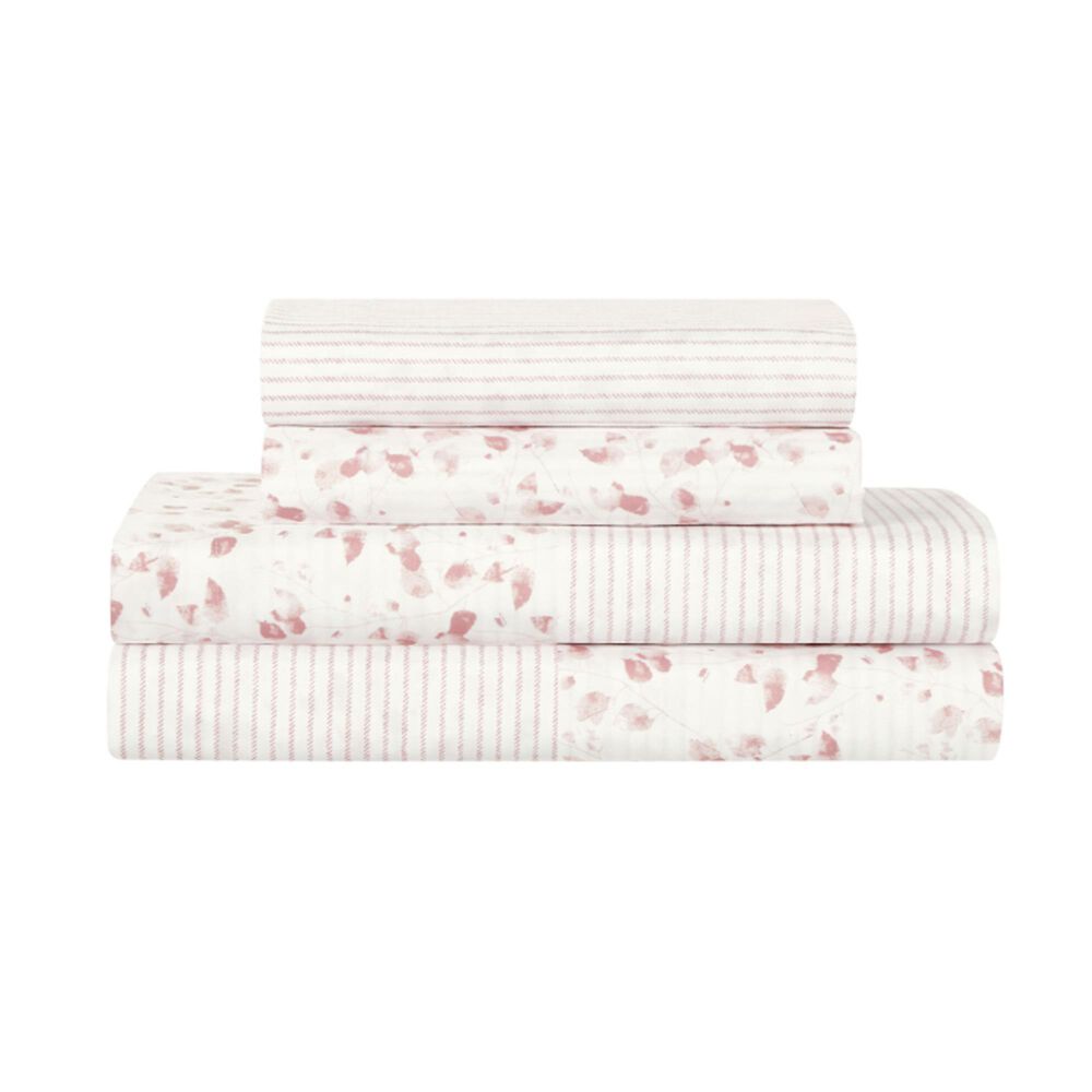 BCP Home Freesia 8-Piece King Bed-in-a-Bag Set in Neutral and Pink, , large