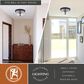 Vaxcel Toledo 2-Light Flush Mount in Matte Black, , large
