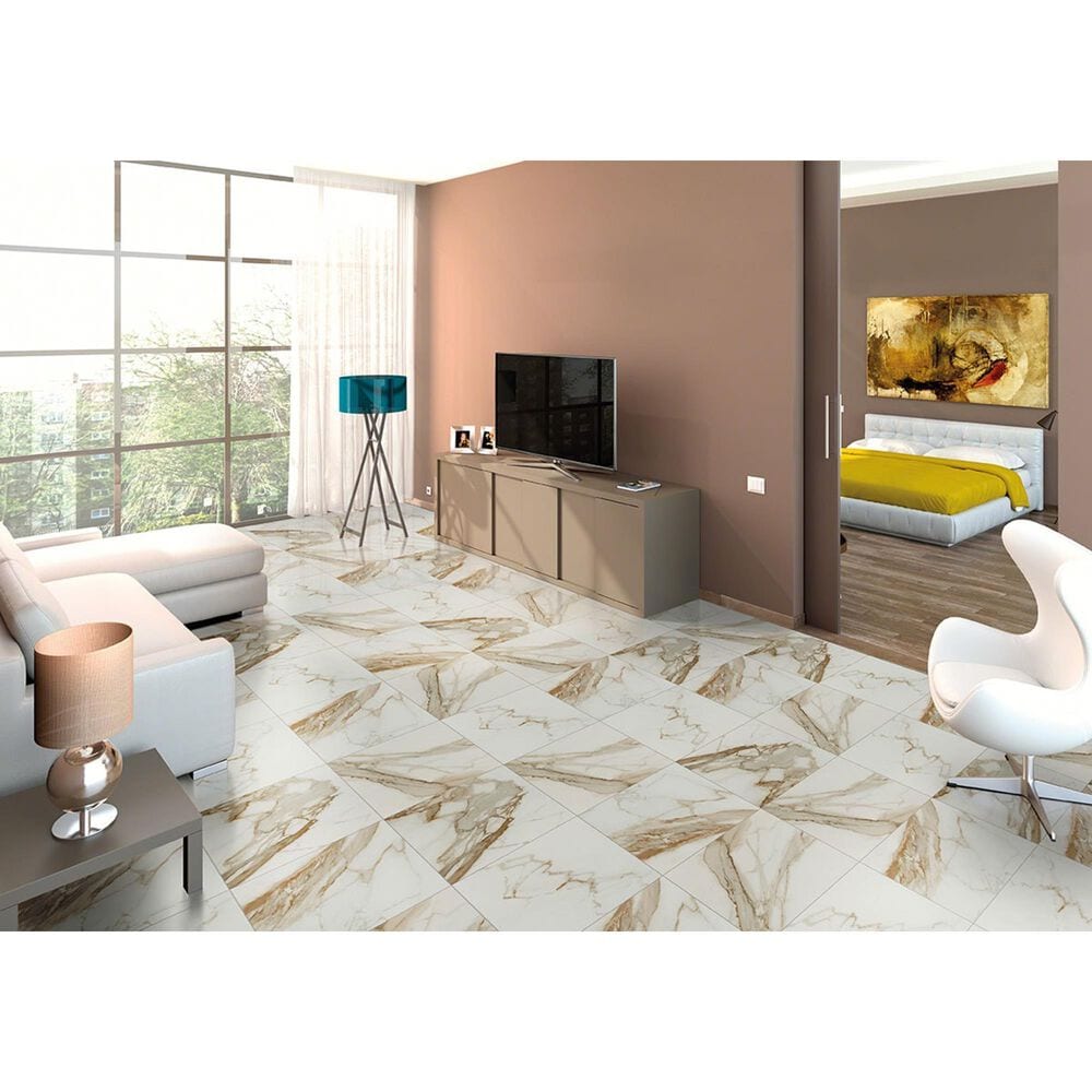 MS International Regallo Calacatta Marbella 24&quot; x 24&quot; Polished Porcelain Tile, , large
