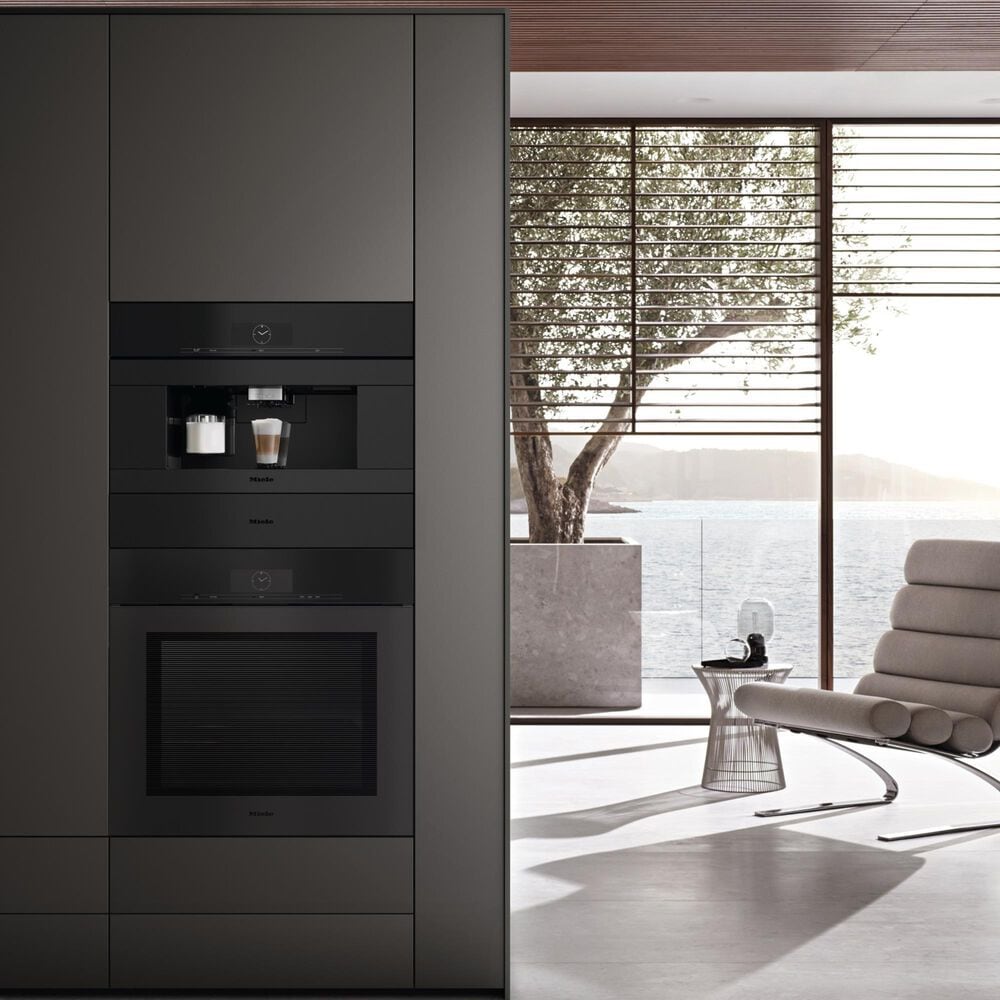Miele 30&quot; Single Electric Wall Oven with Wireless Precision Probe in Obsidian Black Matte, , large