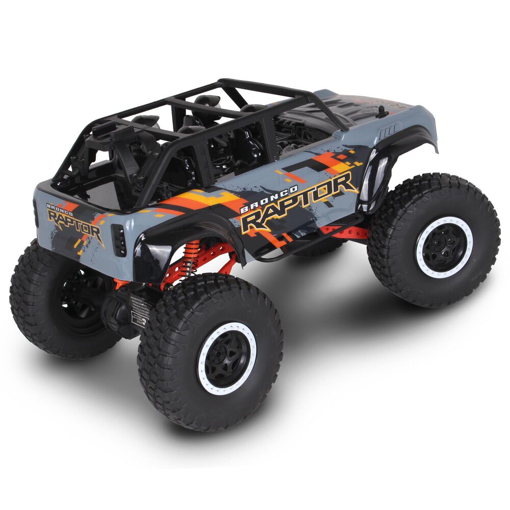 Mean Machines Ford Bronco Raptor - Radio Control Xtreme Rock Crawler Toy Vehicle, , large