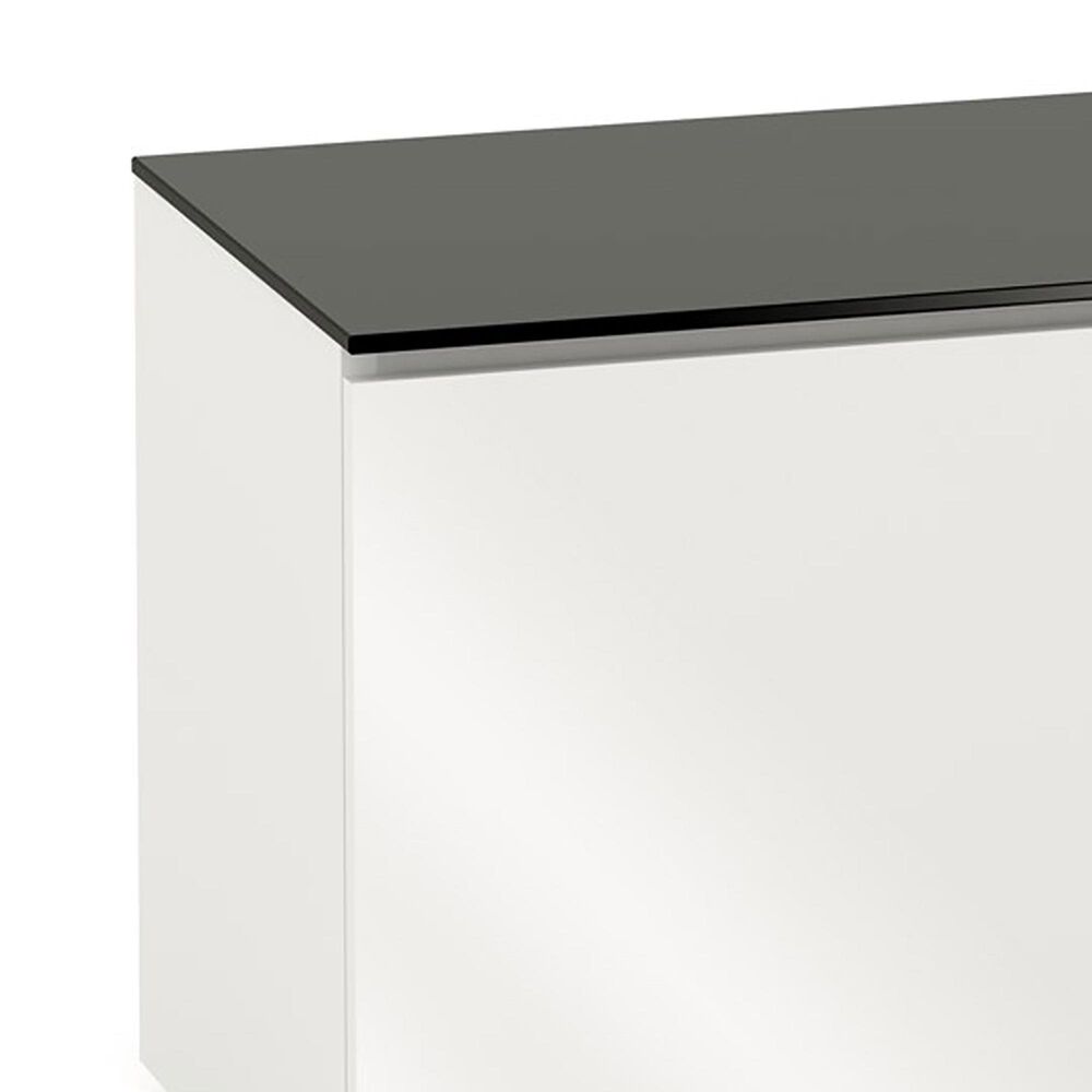 Salamander Designs Chameleon Miami 85&quot; UST Projector Integrated Cabinet in Gloss Warm White and Black, , large