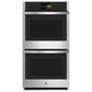 GE Profile 27" Smart Built-In Convection Double Wall Oven - Stainless Steel, , large