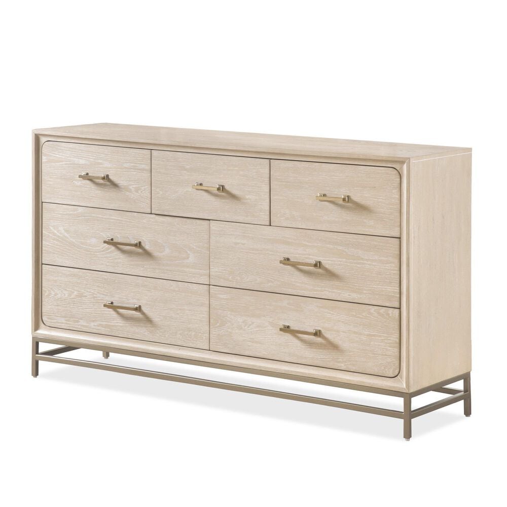 Furniture of America Sandnes 7-Drawer Dresser in Light Oak, , large