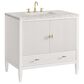 James Martin Vanities Myrrin 36" Vanity in Bright White with 3 cm Eternal Jasmine Pearl Quartz Top, , large