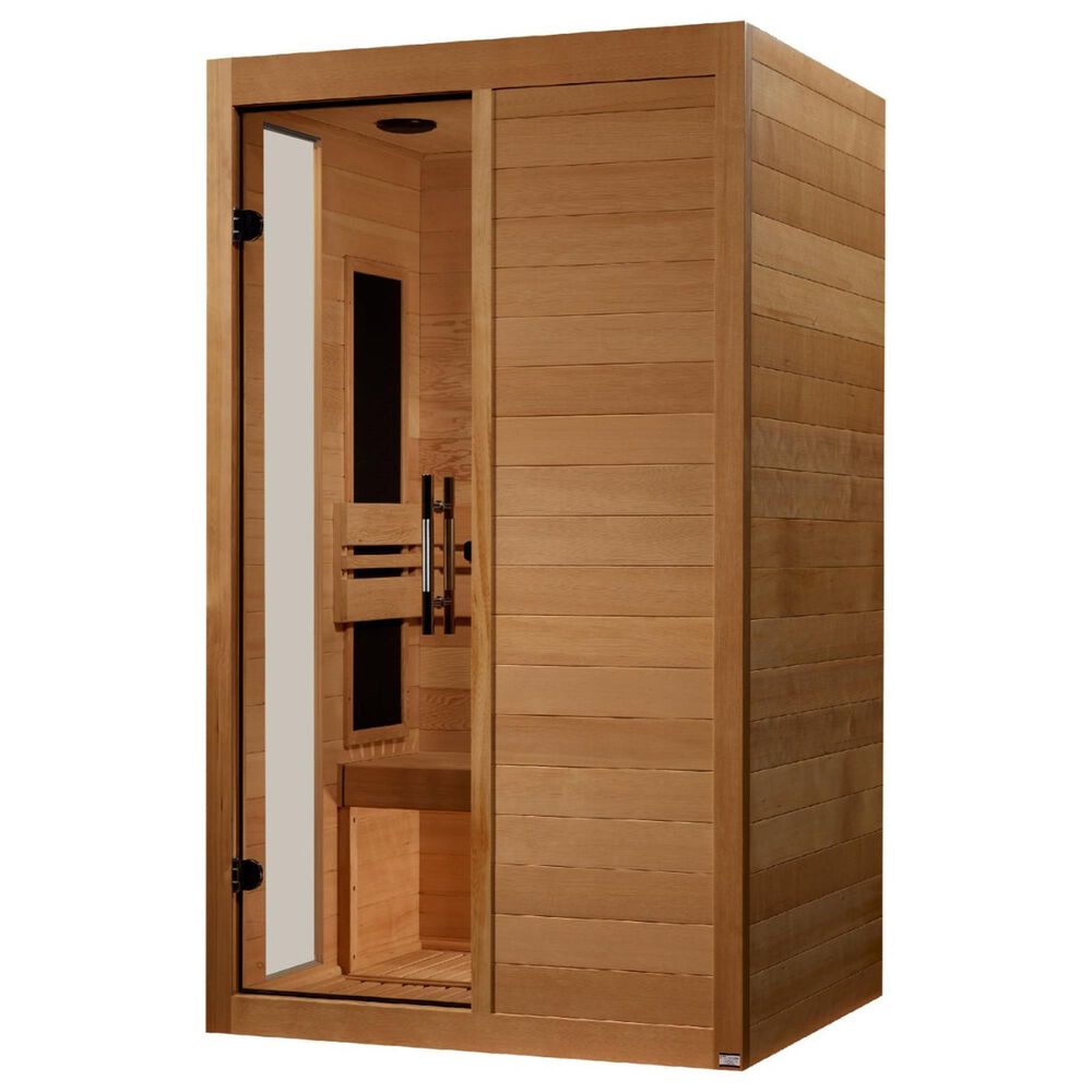 EZlife Llumeneres 2-Person Full Spectrum Nero Zero EMF Far IR Sauna in Natural Hemlock, , large
