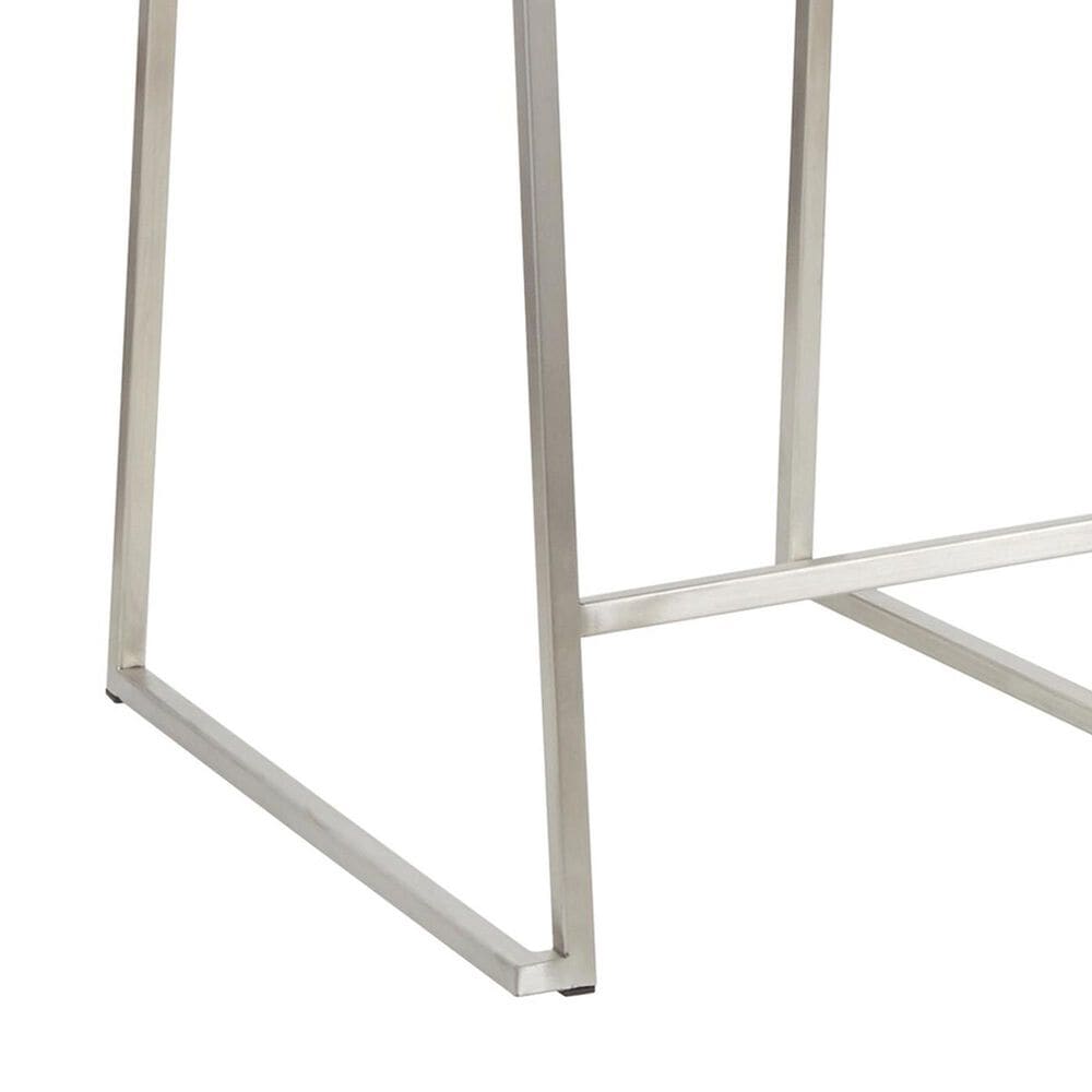 Lumisource Mara Counter Stool with Grey Cushion in Stainless Steel &#40;Set of 2&#41;, , large
