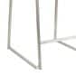 Lumisource Mara Counter Stool with Grey Cushion in Stainless Steel (Set of 2), , large