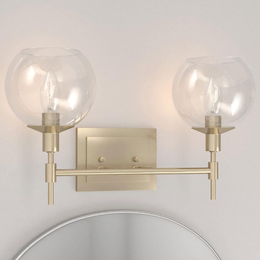Hunter Xidane 2-Light Vanity in Alturas Gold, , large