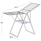 Household Essentials Gullwing Folding Clothes Drying Rack in Silver, , large