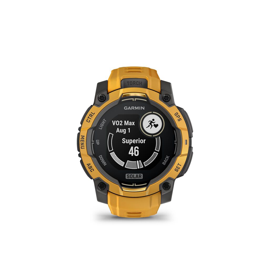 Garmin Instinct 3   45 mm, Solar Sunburst with Sunburst/Gray Band, , large