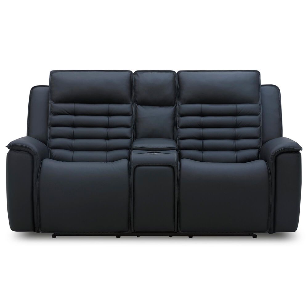 Interlochen High End Push Back Loveseat in Jet Black, , large