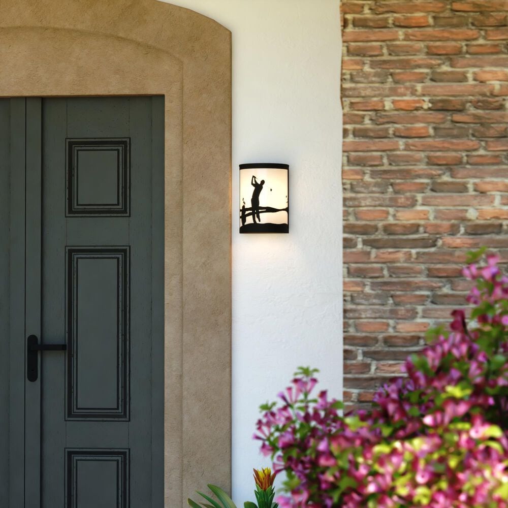 Vaxcel Links 1-Light Wall Sconce in Black, , large