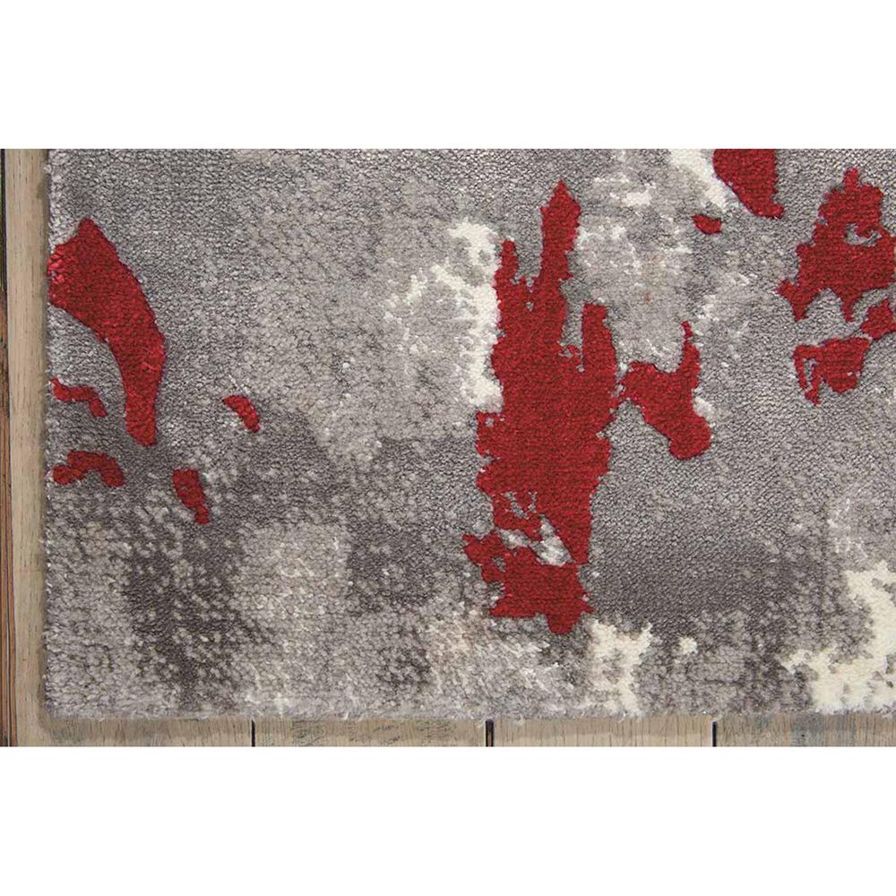 Nourison Twilight TWI21 12&#39; x 15&#39; Grey and Red Area Rug, , large