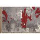 Nourison Twilight TWI21 12" x 15" Grey and Red Area Rug, , large