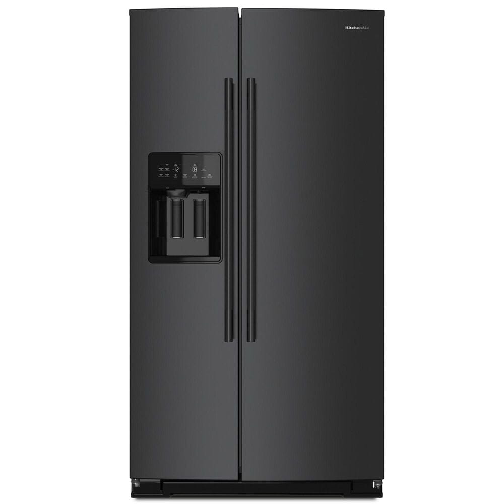 KitchenAid 20.85 Cu. Ft. Side-by-Side Refrigerator in Black Ore, , large