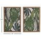Maple and Jade 17" x 25" Leaf Tropical Home Wall Decor with Frame in Brown, Green and White (Set of 2), , large