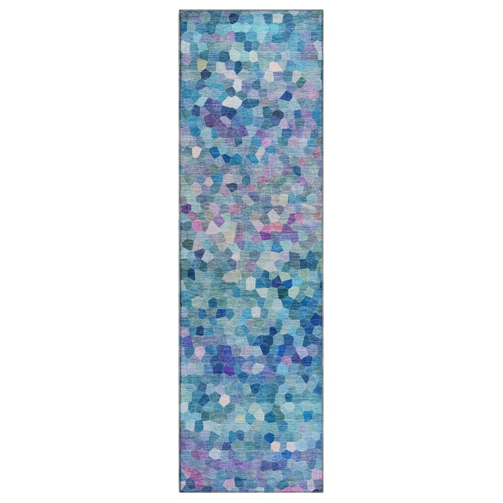 Dalyn Rug Company Kaleidoscope Turquoise 2"3" x 7"6" Indoor/Outdoor Runner, , large
