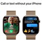 Apple Watch Series 10 GPS + Cellular 46mm Gold Titanium Case with Gold Milanese Loop - S/M, , large