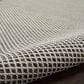 Nourison Courtyard Ivory and Charcoal 6" Square Indoor/Outdoor Area Rug, , large