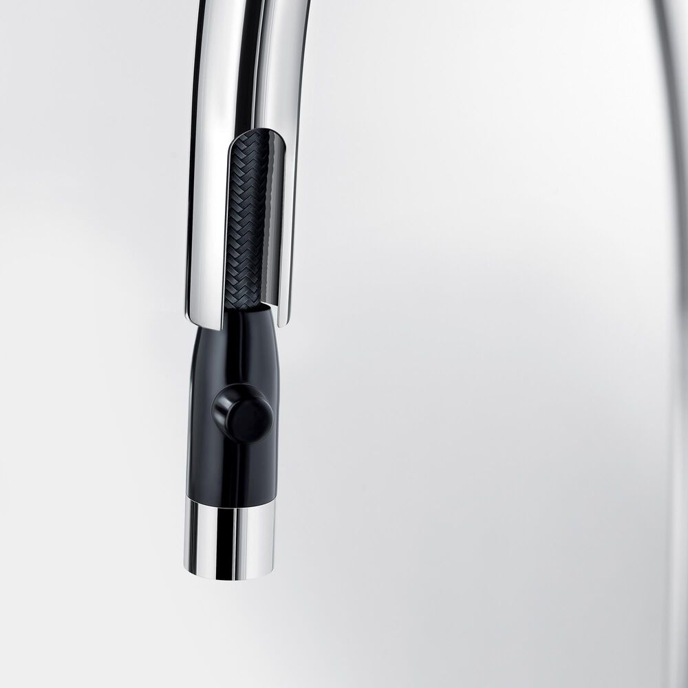 Blanco Urbena 1.5 GPM Pull-Down Kitchen Faucet in Chrome and Truffle, , large