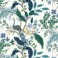 Rifle Paper Co Crafted by Cloth & Company Mayfair Full Headboard in Peacock Blue/White, , large
