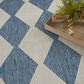 Nourison Positano Geometric Navy Blue 7" x 10" Indoor/Outdoor Area Rug, , large