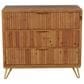 Maple and Jade 3-Drawer Room Chest in Matte Brown and Gold, , large