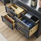 Riva Ridge Alexander 3-Piece Executive Desk with Door Bookcase and Combo File Set in Midnight, , large