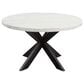 Steve Silver Xena 5-Piece Round Dining Set in White and Ebony, , large