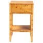 Baxton Studio Ghina 1-Drawer Nightstand in Light Mappa Burl, , large