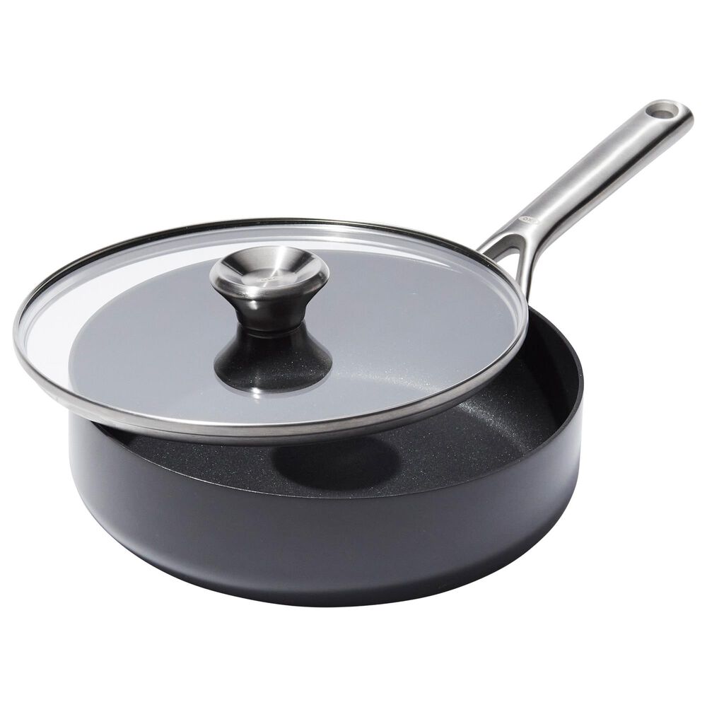 Green Pan Reserve Pro 3 Qt. Ceramic Nonstick Covered Saute Pan in Black, , large